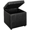 Volt Storage Upholstered Vinyl Ottoman Black - Modway: Faux Leather, Footrest, No Assembly Required - 4 of 4