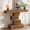 Hommoo 42.5-Inch Narrow Wood Farmhouse Console Table Rustic Brown - 4 of 4