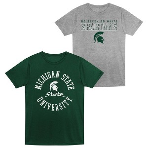 NCAA Michigan State Spartans Toddler Boys' 2pk T-Shirt - 1 of 3