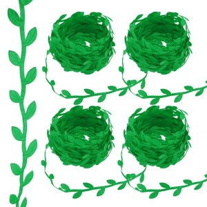 Unique Bargains Polyester Natural and Realistic Design Flexible Durable Leaf Ribbon 4 Pcs - 1 of 4