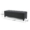 Kumasinova Button Tufted Storage Ottoman Bench, 51"W Diamond Stitch, Versatile Ottoman with Storage, Entryway Bench & Bed Bench, Soft-Close Lid - 2 of 4