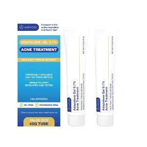WELMATE Adapalene Gel 0.1% - Acne Treatment, Daily Topical Skincare, Pimple & Acne Cream, Oil & Fragrance Free, Dermatologist Tested 1.6oz 2 PACK - 1 of 4