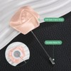 Unique Bargains Ribbon Alloy Multipurpose Use Durable Flower Lapel Pin 3.5 x 1.38 Inch  24 Pcs - 2 of 4
