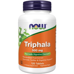 Triphala 500mg by Now Foods  -  120 Tablet - 1 of 3