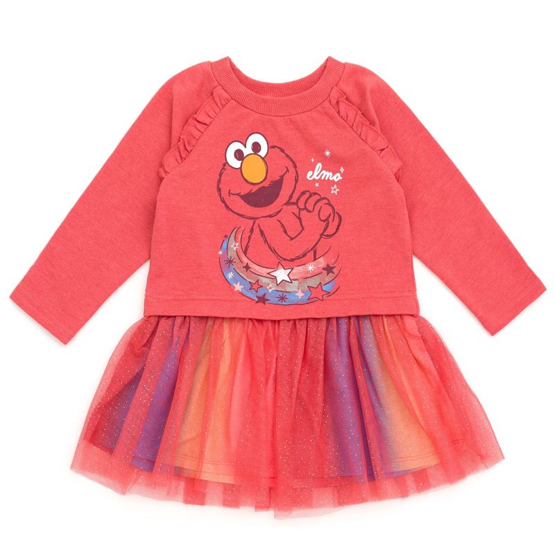 Sesame Street Elmo French Terry Dress Infant to Toddler, 1 of 7