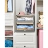 SONGMICS Set of 2 Stackable Storage Bins Fabric Storage Boxes Closet Organizers with Lids and Front Windows - 4 of 4