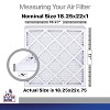 Filter King 18.25x22x1 Air Filter | 4-PACK | Carbon MERV 8 HVAC Pleated A/C Furnace Filters | MADE IN USA | Actual Size: 18.25 x 22 x .75" - 2 of 4