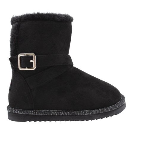 Cat & Jack™ Girls' Olive Double Zipper Slip-On Winter Shearling Style Boots sz 1 