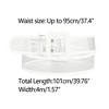 Allegra K Women's Clear  Skinny Belts for Jeans and Dresses - 3 of 4