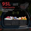 NEXPOW Car Trunk Organizer, 95L Collapsible SUV Organizer, Multi-Compartment, Car Storage Box with 2 Adjustable Straps - 4 of 4
