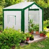 EAGLE PEAK 8 ' x 8 ' Portable Walk-in Greenhouse with Roll-up Zipper Entry Door and 3 Large Roll-Up Screen Windows - 2 of 4