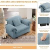 GDFStudio Cheryl Velvet 38" Deep Seat Storage Sofa Chair - 4 of 4