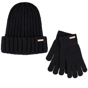 Jessica Simpson Women's Warm Cozy Knit Cuffed Beanie Hat - 1 of 4