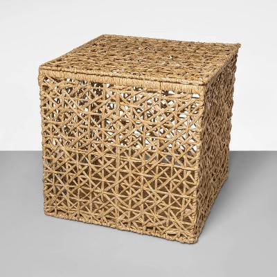 Image of Karina Open Woven Lidded Cube - Opalhouse™