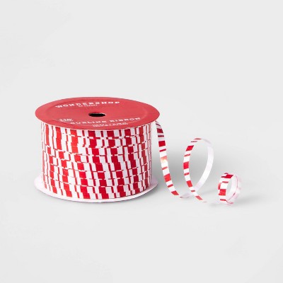 3/16" Curl Ribbon Peppermint Print 110ft - Wondershop™