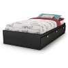 HomeStock Mate's Platform Storage Bed with 3 Drawers Pure Black Spark - 4 of 4