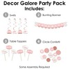 Big Dot of Happiness Rose Gold Grad - Graduation Party Supplies Decoration Kit - Decor Galore Party Pack - 51 Pieces - 2 of 4