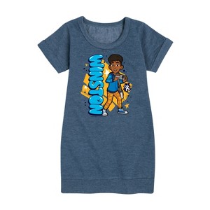 - Karma's World - Winston Graphic Short Sleeve Fleece Dress - 1 of 4