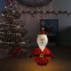 vidaXL Santa Claus Figure Red Fabric, Steel Large Santa Claus Figure - 3 of 4