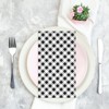 Hachikiko Black Gingham Napkins, Black and White Checkered Guest Towel Plaid Party Napkins Disposable Paper Hand Towels for Luncheon, Birthday, Easter - 4 of 4