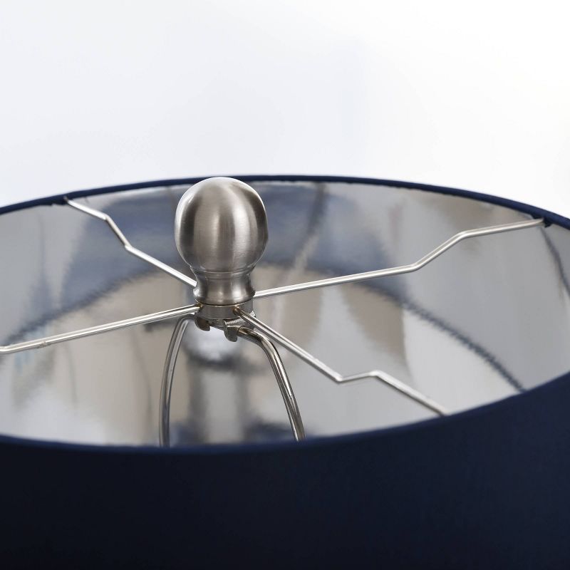 Blue Ivy Swirl Table Lamp with Blue Hardback Fabric Shade  - StyleCraft, 6 of 8