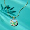 Ross-Simons 0.30 ct. t.w. White Topaz Beach Pendant Necklace With Multicolored Enamel and Swiss Blue Topaz in 18kt Gold Over Sterling Size 18 - 3 of 4