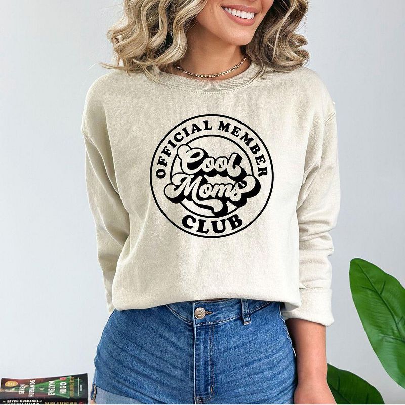 Simply Sage Market Women's Graphic Sweatshirt Offical Member Cool Moms Club, 3 of 5