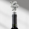 Unique Bargains Santa Claus Bottle Stopper Zinc Alloy PTR Silver Tone Black 1 Pc - 2 of 3