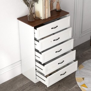 Acekool Dresser , Modern Chest of Drawers, Wide Metal Handle, Bedroom Storage Organizer - 1 of 4