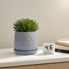 Wooakway 8" Dia Outdoor Indoor Ceramic Planter Pot Decorative Planter with Drainage Hole Patio Flower Pot - 4 of 4