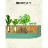 Raised Garden Bed,Galvanized Raised Planter Boxes Outdoor with Easy Assembly, for Vegetables, Fruits, Flower - 4 of 4