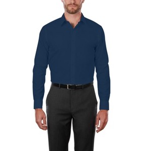 Adam Baker Men's 4-Way Stretch Slim Fit Long Sleeve Solid Dress Shirt - Colors - 1 of 2