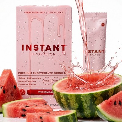 Instant Hydration Watermelon Electrolyte Drink Mix Sports Drink - 10ct/72gms