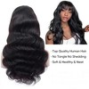 Jessie's Wig 16-26 Inch Body Wave Glueless Wig With Bangs 13x5 Pre Cut Lace Natural Color 1 Pc/Pack - 3 of 4