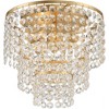 Crystorama Lighting Gabrielle 3 - Light Flush Mount in  Antique Gold - image 2 of 4