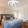 Bella Depot 20" Modern Low Profile Ceiling Fan with Dimmable Light, 6-Speed Reversible with Remote and APP Control - 2 of 4