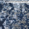 Modern Abstract Hallway Runner Rug, Machine Washable Low-Pile Geometric Non-Slip Floor Mat for Entryway, Living Room, Bedroom, Kitchen - 3 of 4