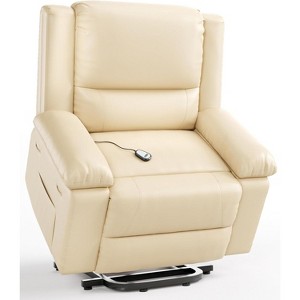 Power Lift Recliner Chair, Heat & Massage, Heavy Duty Faux PU Electric Lift Recliner for Elderly & Mobility Impaired, Adjustable Back & Legs - 1 of 4