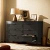 6-Drawer Dresser, Large Storage Cabinet for Bedroom, Living Room, Entryway, Retro Wood Chest of Drawers with Metal Handles & Anti-Tip Design, 54-Inch - 2 of 4