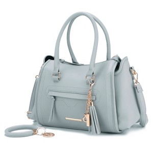 MKF Collection Valeria Vegan Leather Women's Satchel Bag with Keyring by Mia K - 1 of 4