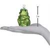 Old World Christmas Glass Blown Ornament, Sitting Frog - 2 of 3