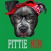 Men's Design By Humans Mother's Day Pittie Mom Pitbull Dog Lovers By dandingroz T-Shirt - 2 of 2
