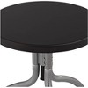 Elm Lane Talor Silver Metal Swivel Bar Stool 29 1/4" High Industrial Adjustable Black Wood Seat with Footrest for Kitchen Counter Height Island Home - 3 of 4