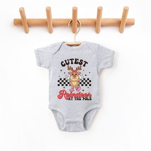 The Juniper Shop Cutest Reindeer At The Pole Baby Bodysuit - 1 of 3