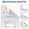 Kids Desk and Chair Set, Wooden Study Table with Adjustable Tilt Desktop, Drawers & Cork Board - Children School Learning Desk Set for Kids Ages 3-8 - 4 of 4
