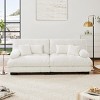 Modular Chenille 2 Seater Sofa with Bolster Arms and Extra Deep Cloud Seat, 94.4" Sectional for Living Room-3irtyhousy - 2 of 4