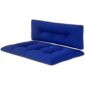 Outsunny 2 Seater Pallet Cushions Outdoor 3.9 in. Thick Replacement Cushions with Tufted Design for Garden, Patio - 1 of 4