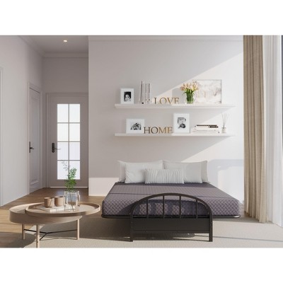 Full Size Light Gray Memory Foam Futon Mattress