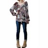 Women's Patchwork Print Top - KORI S - 4 of 4