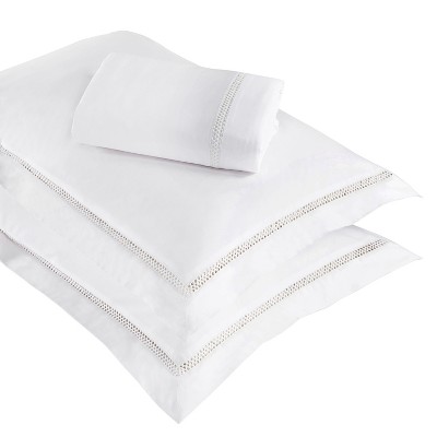Cotton Cross-Stitch Embroidered 3 Piece Duvet Cover Set by Blue Nile Mills